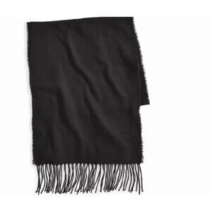Style & Co. Fringe Detail Solid Scarf in Black